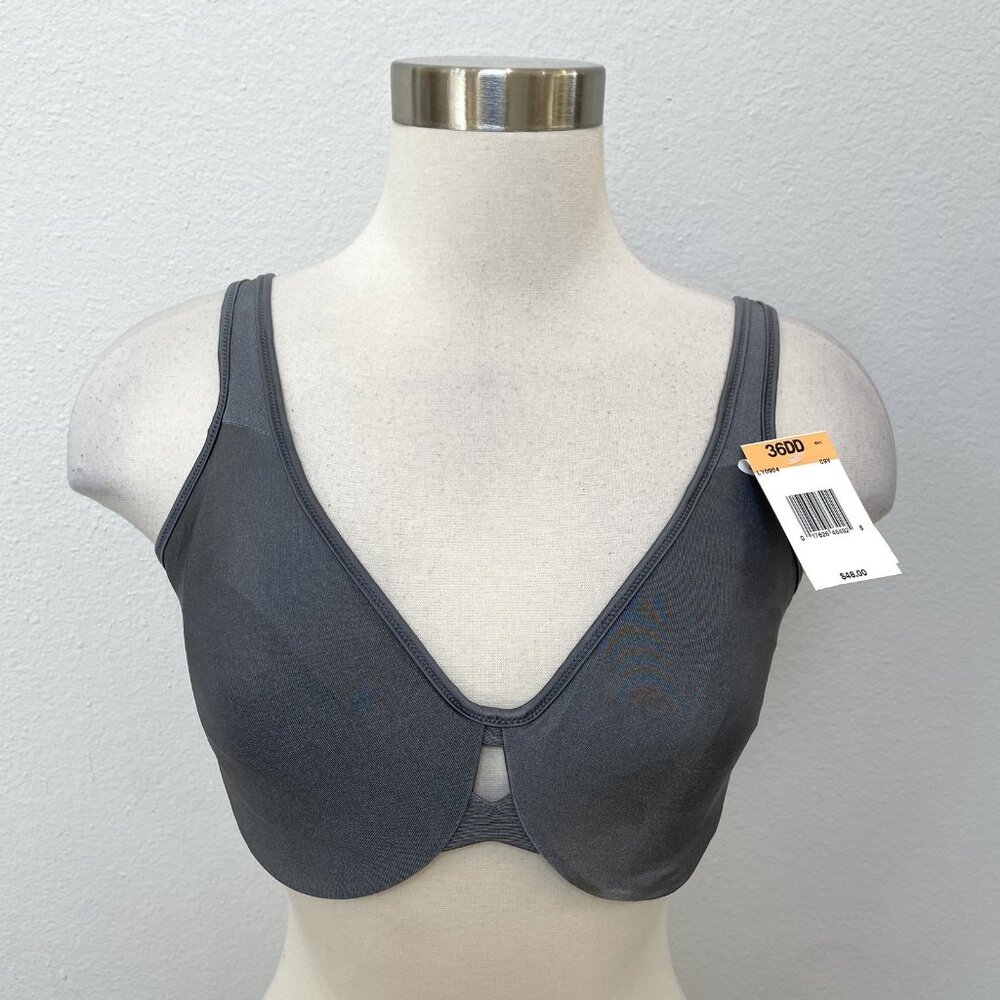 Bali‎ Bra Womens 36DD Gray Q904 Underwire Seamless Comfort Flex Fit NWT $48